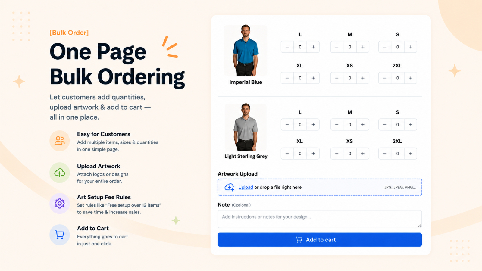 Embroidery Bulk Ordering